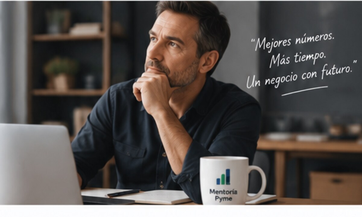Dueño de Pyme analizando su negocio